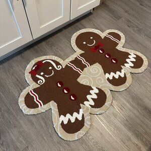 Gingerbread Man Holiday Christmas Accent Rug - Loloi